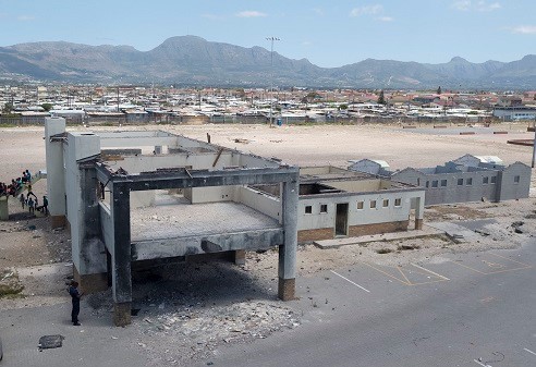 The remains of Seawinds Smart Park near Lavender Hill