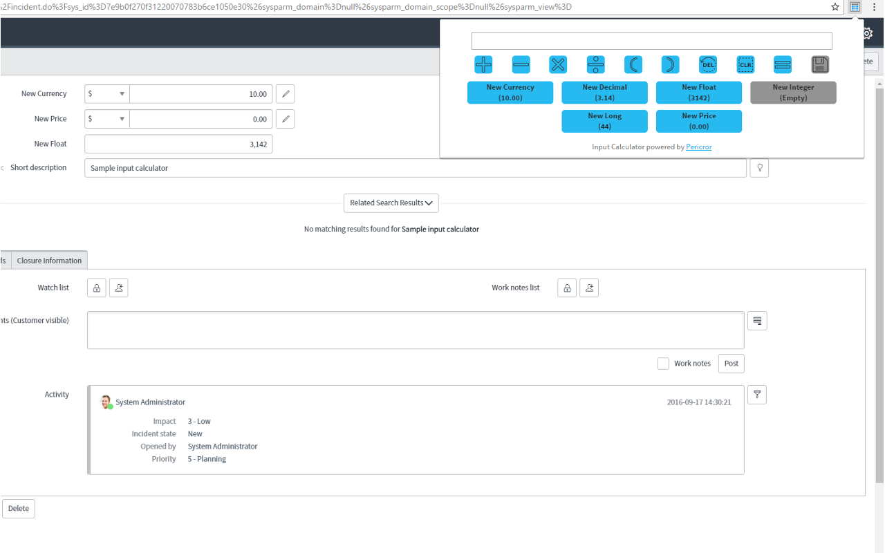 Field Calculator for ServiceNow Preview image 3