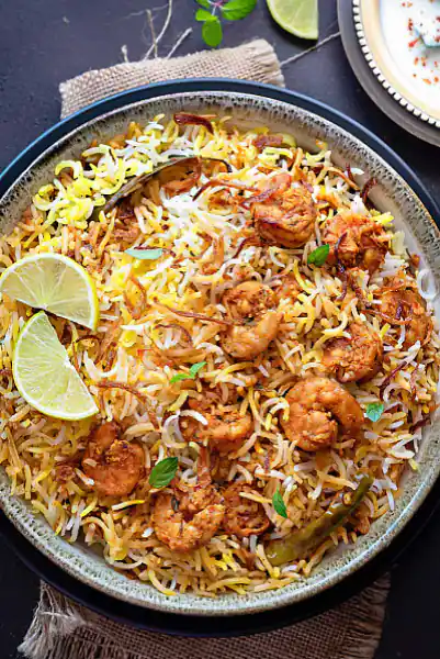 Prawns Fry Biryani Biryani