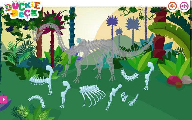 Dinosaurs Games at Duckie Deck chrome extension