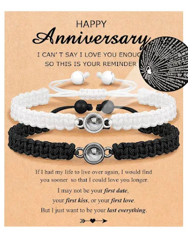 Bracelet de couple en pierre de pro - 1