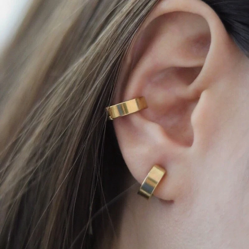 Retro titanium stalen dames oorringen zonder piercing, comfortabel en stijlvol, perfect voor dagelijks gebruik en gevoelige oren.