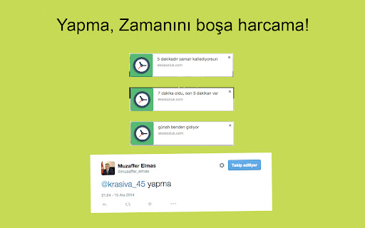 yapma - zamanını boşa harcama