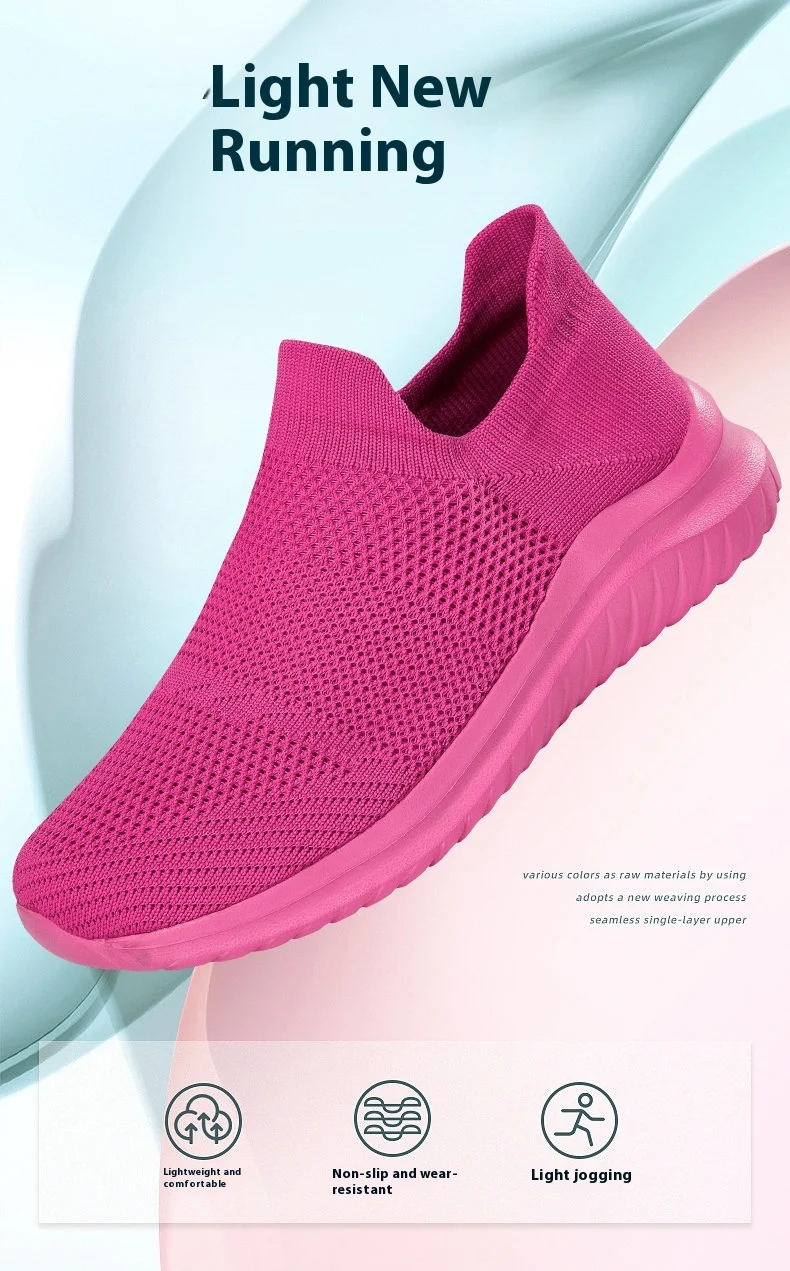 Title 6, Vliegende geweven damesschoenen Mesh Sneakers P...