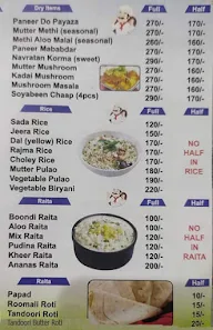 Anand's Pack Rasoi menu 1