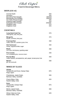 Anacapri Bar & Restaurant menu 2