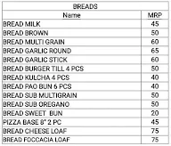 Temptation Bakery Cafe menu 1