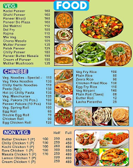 Satyam Home Stay menu 1