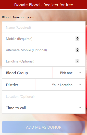 SaveJeevan Screen 1