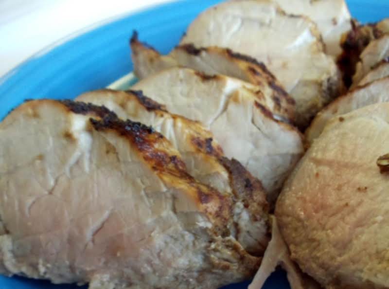 Pork Loin With Balsamic Mustard Rub