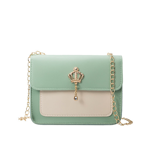 Title 2, Womens Contrast Color Crown Ornaments Small Sq...