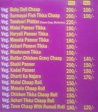 Sai Soya Chap Delight menu 2
