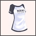 NIKKIのTシャツ（黒）