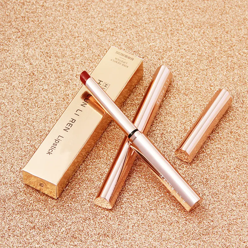 Title 2, Golden thin tube semi-matte velvet matte moistu...