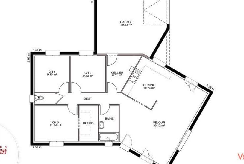  Vente Terrain + Maison - Terrain : 1 291m² - Maison : 92m² à Mestes (19200) 