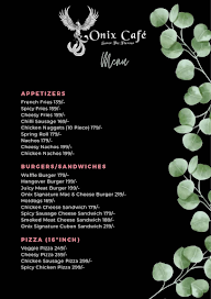 Onix Cafe menu 5
