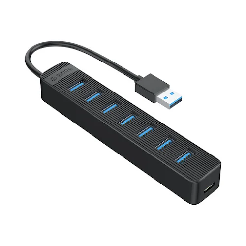 Hub USB 7 cổng USB 3.0 Orico TWU3-7A-BK