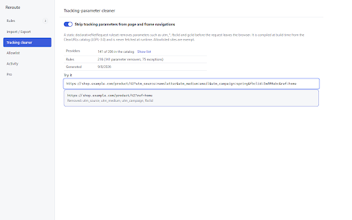 Reroute - URL Rewrite Rules screenshot 3
