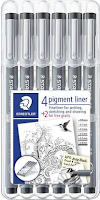 Fiberpenn STAEDTLER pigmentliner 308(6) (Org.nr.308 SB6P)