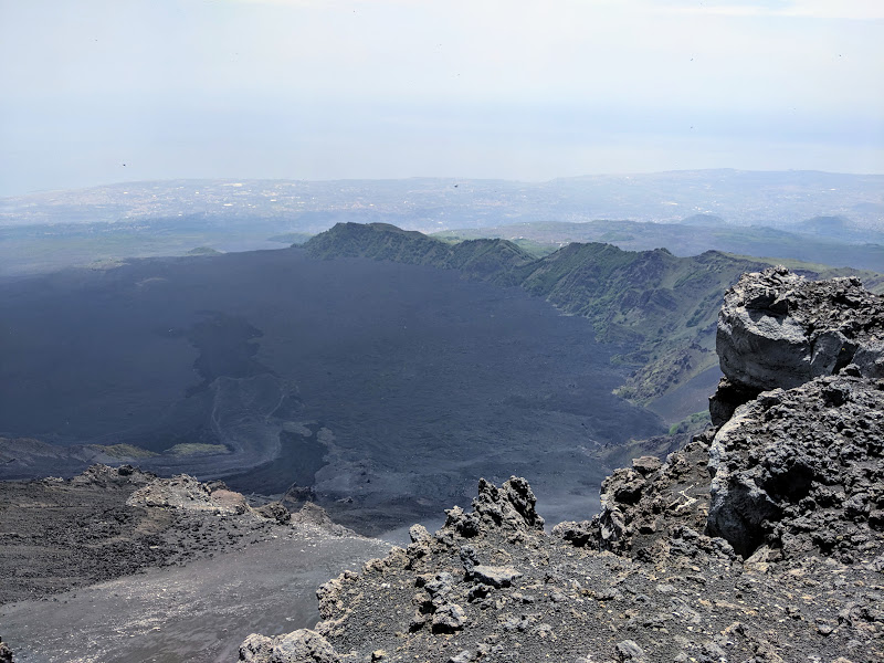 A view from the slopes of Mount Etna