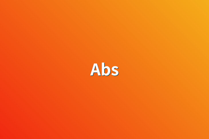 「Abs」のメインビジュアル