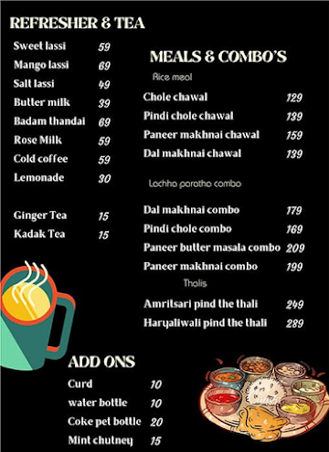 Mad Over Parathas menu 