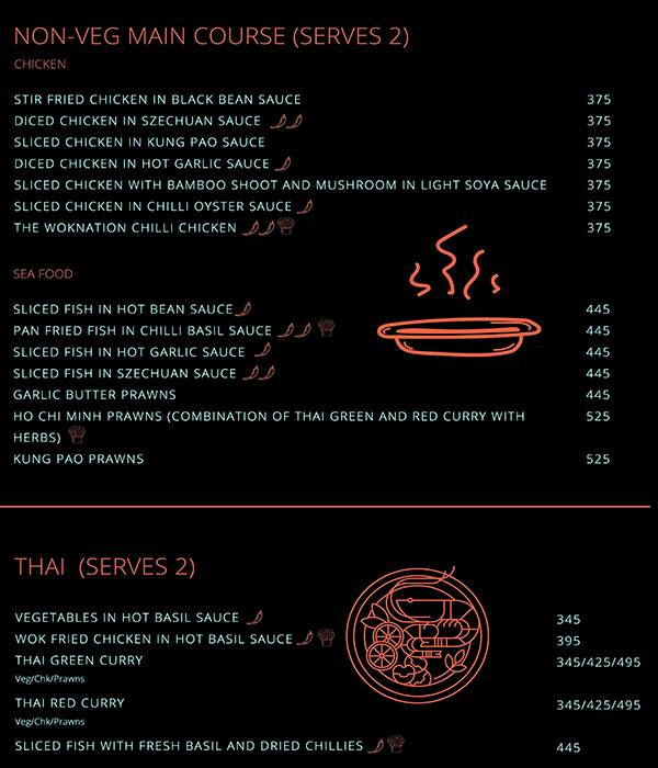 The Wok Nation menu 