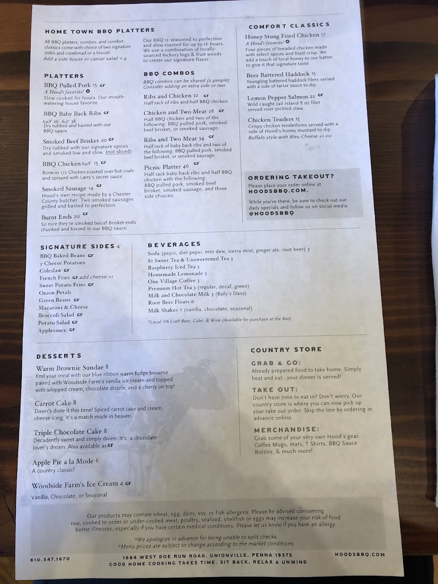 Menu side 2