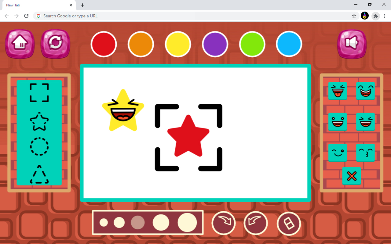Cute Shapes Paint Game Preview image 1