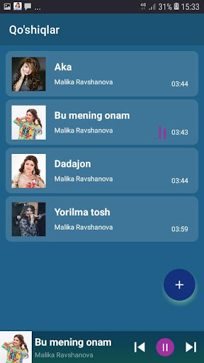 Malika Ravshanova qoshiqlari