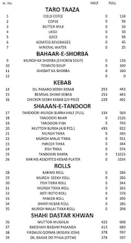Karim's - Original From Jama Masjid Delhi 6 menu 2