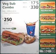 Subway menu 2