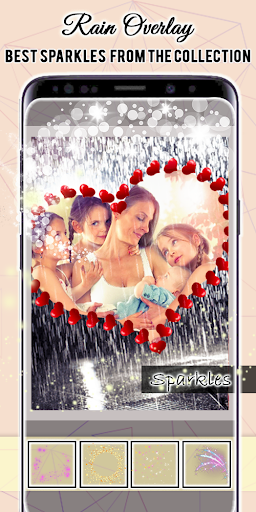 Rain Overlay Frames for Pictures with Effects App
