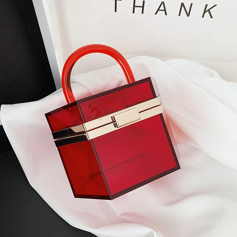 Title 3, Transparante Acryl Jelly Bag voor Dames Stijlvo...