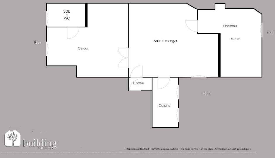 Vente appartement 3 pièces 44.93 m² à Levallois-Perret (92300), 370 000 €