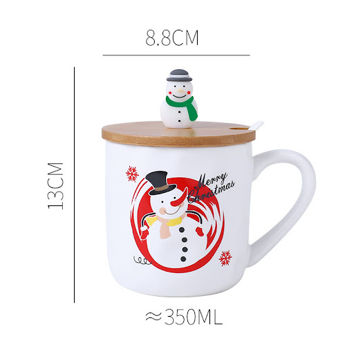 Title 7, Ceramic Mug With Wooden Lid and Spoon. Enjoy yo...