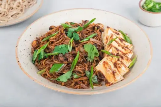 Soba Noodles With Miso Glazed Tofu