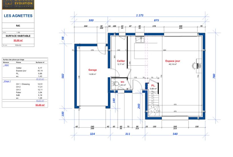  Vente Terrain + Maison - Terrain : 401m² - Maison : 90m² à Vigneux-sur-Seine (91270) 