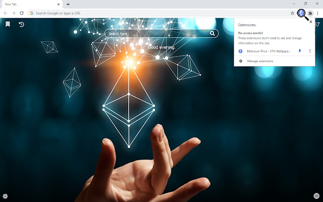 Ethereum Price - ETH Wallpaper New Tab