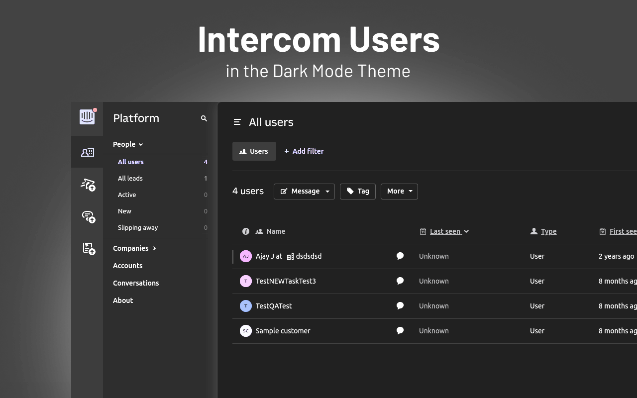 Dark Mode for Intercom Preview image 6