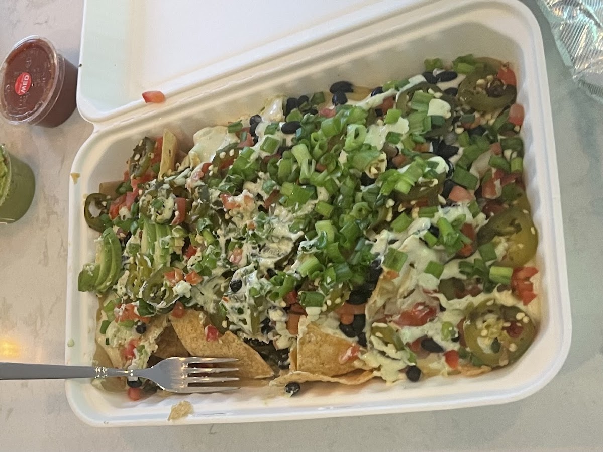 Take-Out Nachos! BIG serving & loved it!