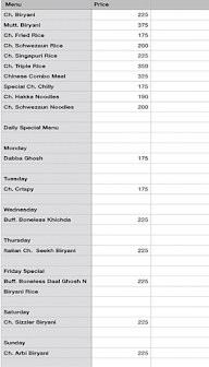 Goodluck Tiffins menu 1