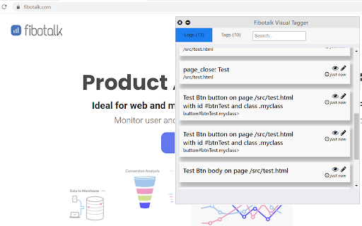 Fibotalk visual tag manager