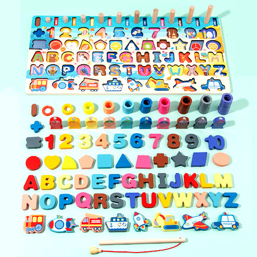 Title 5, 3D Preschool Childrens Educational Toys Wooden...