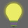 Light bulb hovering luminous effect