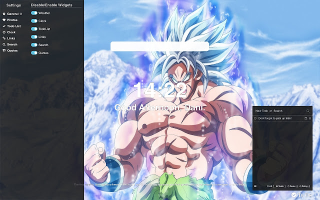 Dragon Ball Super: Broly Wallpapers New Tab