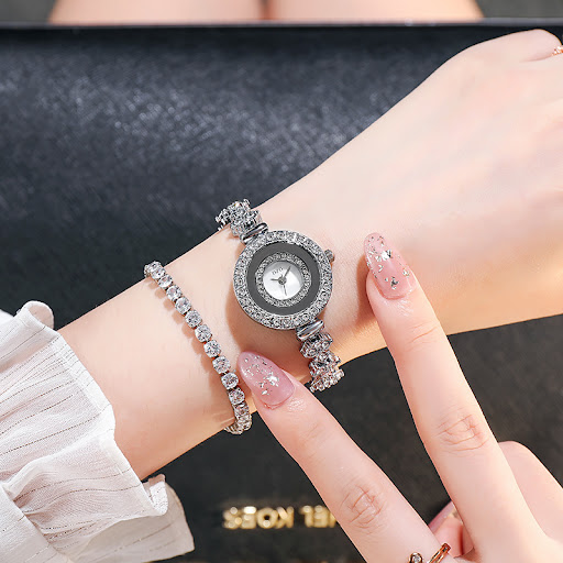 Title 1, Diamond Small Dial Spiral Crown Quartz Watch fo...