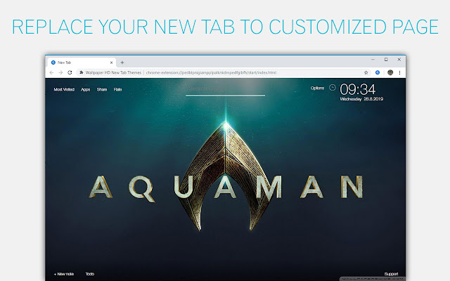 Aquaman Wallpapers HD Custom DC Comics NewTab