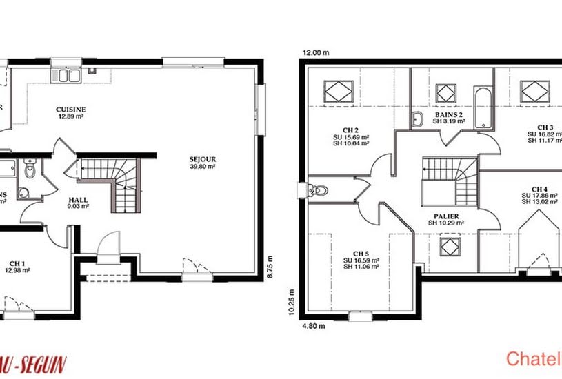  Vente Terrain + Maison - Terrain : 1 000m² - Maison : 185m² à Neuville-sur-Seine (10250) 