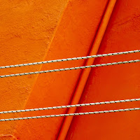 arancio e linee di 